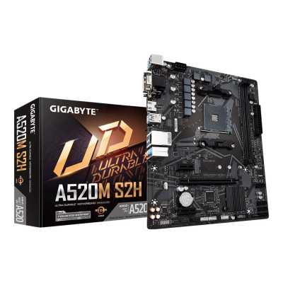 Gigabyte A520M S2H 1.0 Processor family AMD, Processor socket AM4, DDR4 DIMM, Memory slots 2, Chipset AMD A, Micro ATX