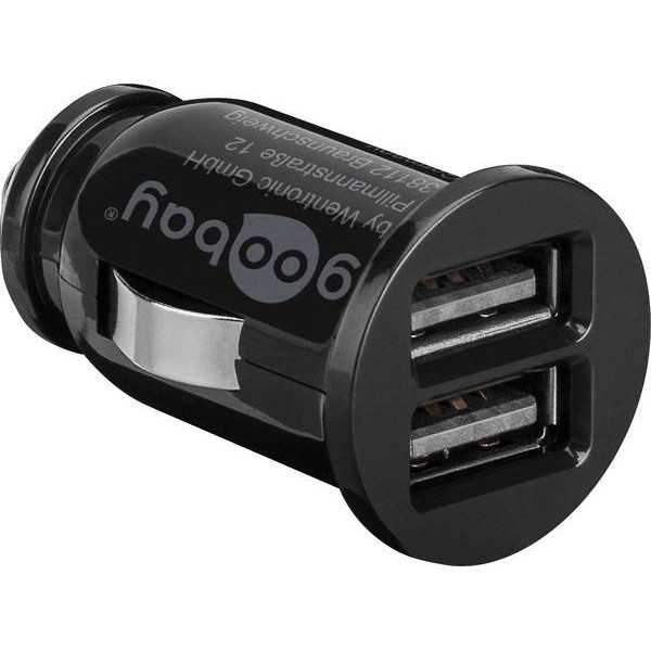 Goobay Dual USB automobilinis įkroviklis 58912 USB 2.0 prievadas A, 3.1 A, 12 V