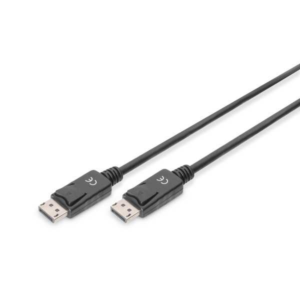 Digitus DisplayPort“ prijungimo kabelis AK-340100-010-S juodas, DP į DP, 1 m