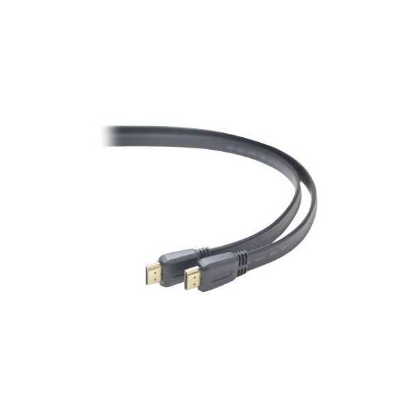 Cablexpert 3 m m, Black, HDMI male-male flat cable