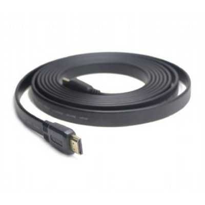 Cablexpert 3 m m, Black, HDMI male-male flat cable