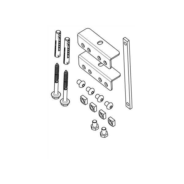 Vogels PFA 9126 Laikiklio rinkinys PFB 34xx, sidabras