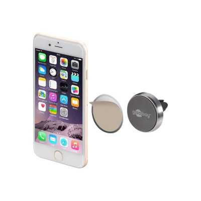 Goobay Magnetic mount Metal Slim Design for smartphones (35mm) 38685 Black/Silver