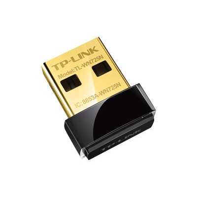 TP-LINK Nano USB 2.0 Adapter TL-WN725N 2.4GHz, 802.11n, 150 Mbps, Internal antenna