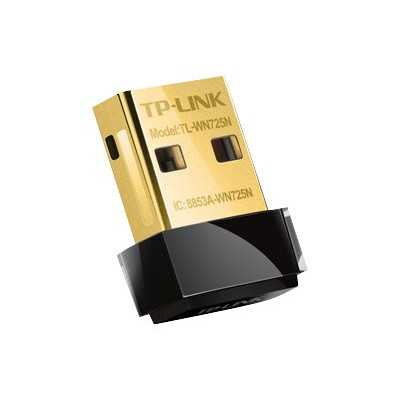 TP-LINK Nano USB 2.0 Adapter TL-WN725N 2.4GHz, 802.11n, 150 Mbps, Internal antenna