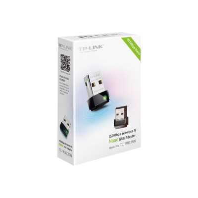 TP-LINK Nano USB 2.0 Adapter TL-WN725N 2.4GHz, 802.11n, 150 Mbps, Internal antenna