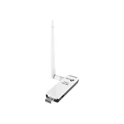 TP-LINK USB 2.0 Adapter TL-WN722N 2.4GHz, 802.11n, 150 Mbps, 1xDetachable antenna 4dBi