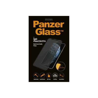 PanzerGlass P2664 Apple, iPhone X/Xs/11 Pro, Tempered glass, Black, Case friendly with Privacy filter