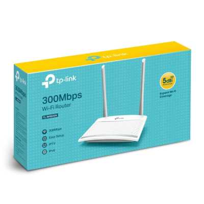 TP-LINK Router TL-WR820N 802.11n, 300 Mbit/s, 10/100 Mbit/s, Ethernet LAN (RJ-45) ports 2, MU-MiMO Yes, Antenna type External