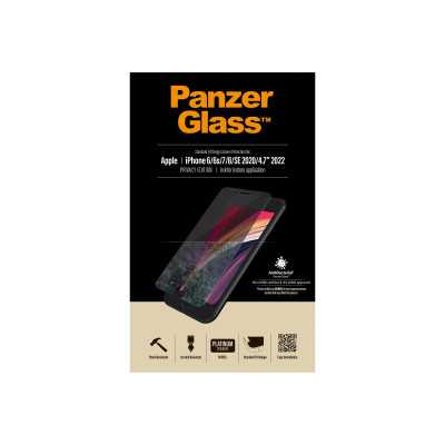 PanzerGlass Screen Protector, Iphone 6/6s/7/8/SE (2020), Glass, Crystal Clear, Privacy Filter