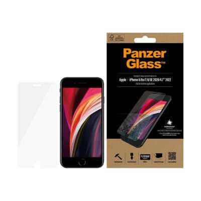 PanzerGlass Screen Protector, Iphone 6/6s/7/8/SE (2020), Glass, Crystal Clear, Rounded edges