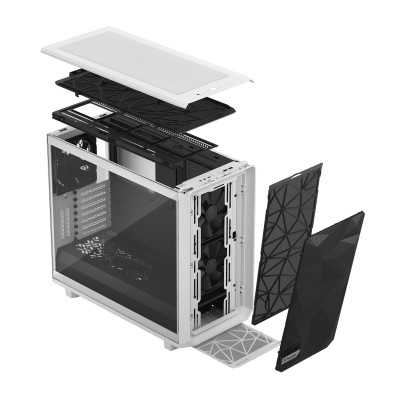 Fractal Design Meshify 2 Clear Tempered Glass White