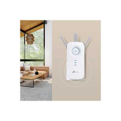 TP-LINK AC1900 Wi-Fi Range Extender RE550 802.11ac, 2GHz/5GHz, 600+1300 Mbit/s, 10/100/1000 Mbit/s, Ethernet LAN (RJ-45) ports 1