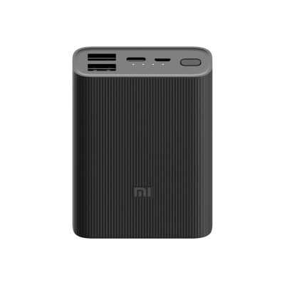 Xiaomi Mi Power Bank 3 Ultra Compact 10000 mAh, Black