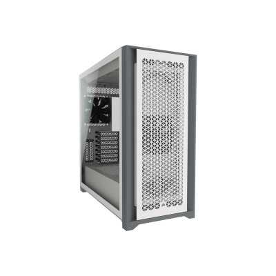 Corsair Computer Case iCUE 5000D Side window, White, ATX, Power supply included No