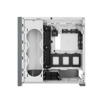 Corsair Computer Case iCUE 5000D Side window, White, ATX, Power supply included No