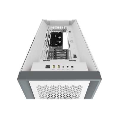 Corsair Computer Case iCUE 5000D Side window, White, ATX, Power supply included No