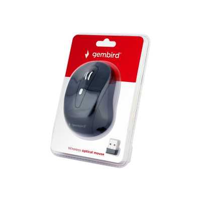 Gembird 6-button wireless optical mouse MUSW-6B-01 USB, Black