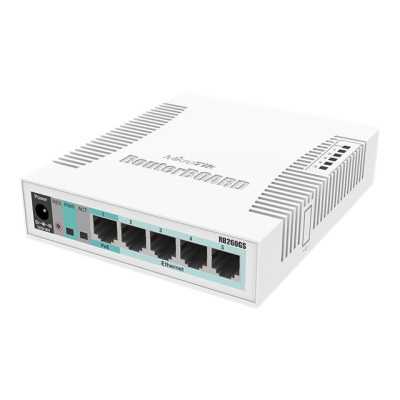 MikroTik Switch RB260GS Web managed, Desktop, SFP ports quantity SFP ports quantity 1, 10/100/1000 Mbit/s, Ethernet LAN (RJ-45) 