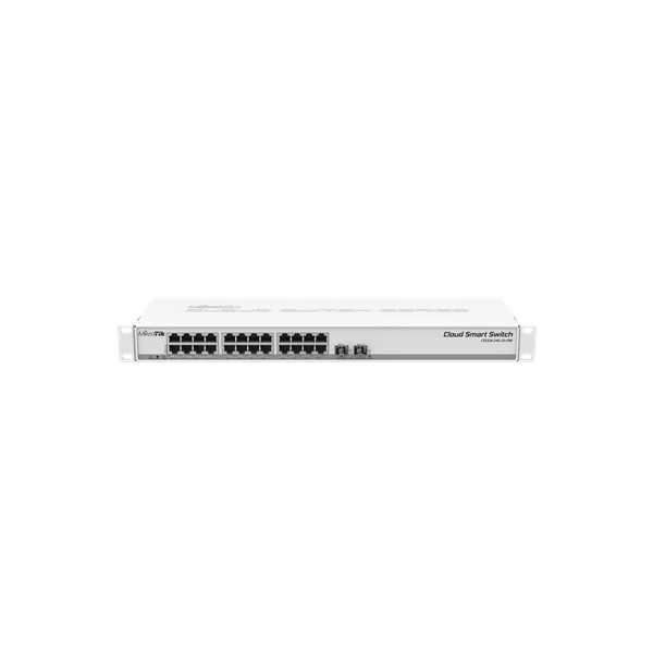 MikroTik Cloud Smart Switch CSS326-24G-2S+RM Managed L2, Rackmountable, 1 Gbps (RJ-45) ports quantity 24, SFP+ ports quantity 2,