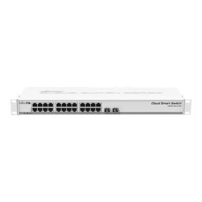 MikroTik Cloud Smart Switch CSS326-24G-2S+RM Managed L2, Rackmountable, 1 Gbps (RJ-45) ports quantity 24, SFP+ ports quantity 2,