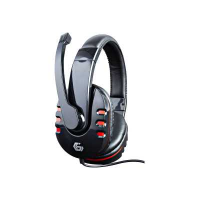 Gembird Glossy Black, Gaming headset with volume control, Built-in microphone, 3.5 mm