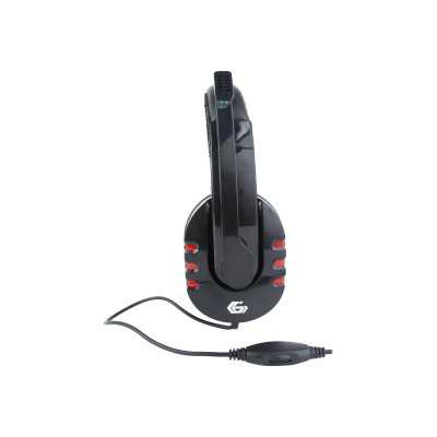 Gembird Glossy Black, Gaming headset with volume control, Built-in microphone, 3.5 mm