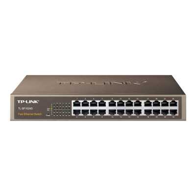 TP-LINK Switch TL-SF1024D Unmanaged, Desktop/Rackmountable, 10/100 Mbps (RJ-45) ports quantity 24