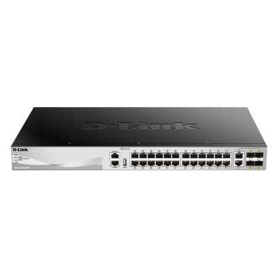 D-Link DGS-3130-30TS Switch Managed L3, Rack mountable, 1 Gbps (RJ-45) ports quantity 24, 10 Gbps (RJ-45) ports quantity 2, SFP+