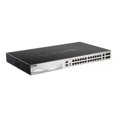 D-Link DGS-3130-30TS Switch Managed L3, Rack mountable, 1 Gbps (RJ-45) ports quantity 24, 10 Gbps (RJ-45) ports quantity 2, SFP+