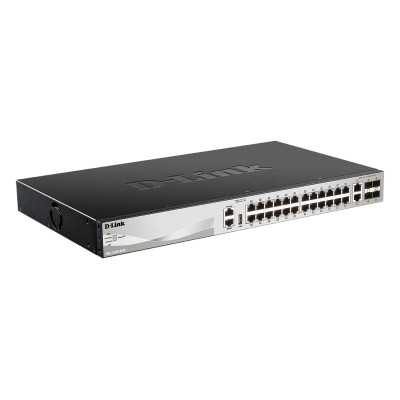 D-Link DGS-3130-30TS Switch Managed L3, Rack mountable, 1 Gbps (RJ-45) ports quantity 24, 10 Gbps (RJ-45) ports quantity 2, SFP+