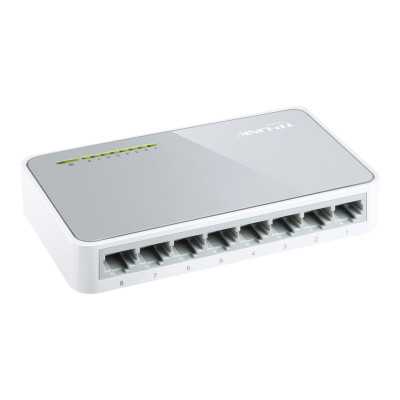 TP-LINK Switch TL-SF1008D Unmanaged, Desktop, 10/100 Mbps (RJ-45) ports quantity 8, Power supply type External