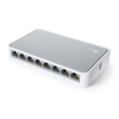 TP-LINK Switch TL-SF1008D Unmanaged, Desktop, 10/100 Mbps (RJ-45) ports quantity 8, Power supply type External