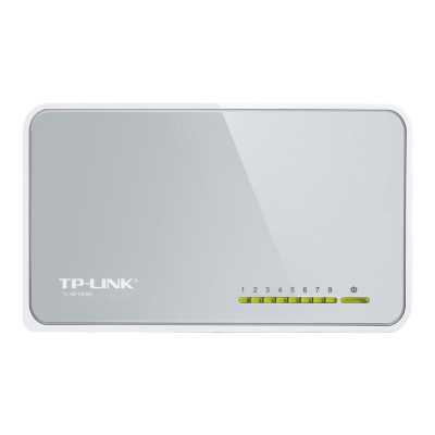 TP-LINK Switch TL-SF1008D Unmanaged, Desktop, 10/100 Mbps (RJ-45) ports quantity 8, Power supply type External