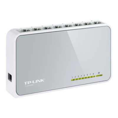 TP-LINK Switch TL-SF1008D Unmanaged, Desktop, 10/100 Mbps (RJ-45) ports quantity 8, Power supply type External