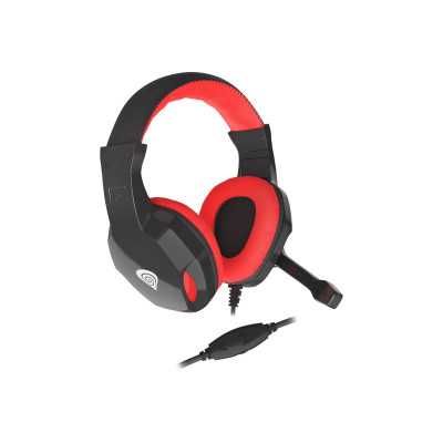 GENESIS ARGON 110 Gaming Headset, On-Ear, Wired, Microphone, Black/Red