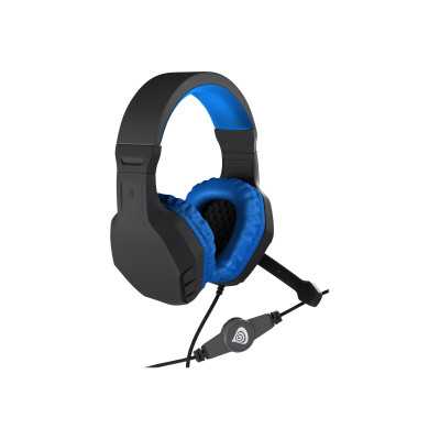 GENESIS ARGON 200 Gaming Headset, On-Ear, Wired, Microphone, Blue