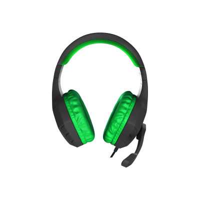 GENESIS ARGON 200 Gaming Headset, On-Ear, Wired, Microphone, Green