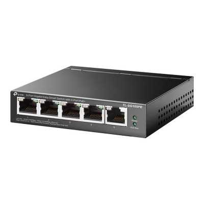 TP-LINK Switch TL-SG105PE Unmanaged, Desktop, 10/100/1000 Mbit/s, Ethernet LAN (RJ-45) ports 5, PoE+ ports quantity 4, Power sup