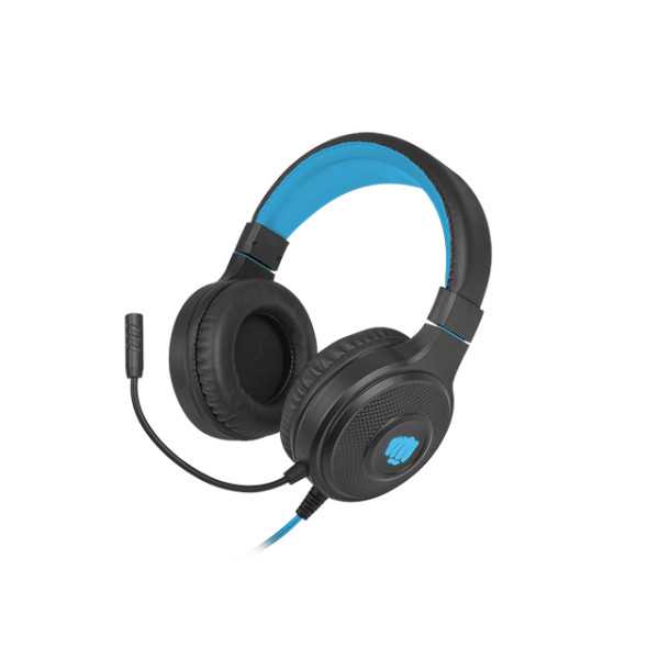 Fury Gaming Headset Warhawk Integruotas mikrofonas, juoda/mėlyna