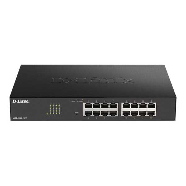 D-Link Smart Managed Switch DGS-1100-16V2 Tvarkomas, Stalinis kompiuteris, Maitinimo tipas Išorinis, Ethernet LAN (RJ-45) prieva