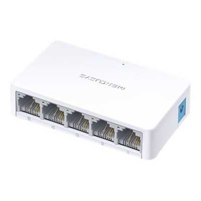 Mercusys Switch MS105 Unmanaged, Desktop, 10/100 Mbps (RJ-45) ports quantity 5, Power supply type External