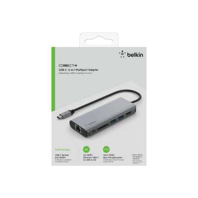 Belkin USB-C 6-in-1 Multiport Adapter AVC008btSGY