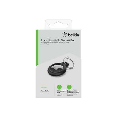 Belkin Secure Holder with Key Ring for AirTag Black