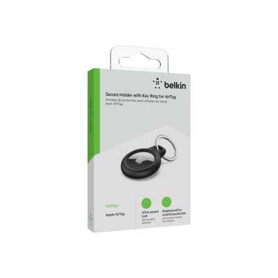 Belkin Secure Holder with Key Ring for AirTag Black