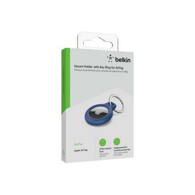 Belkin Secure Holder with Key Ring for AirTag Blue