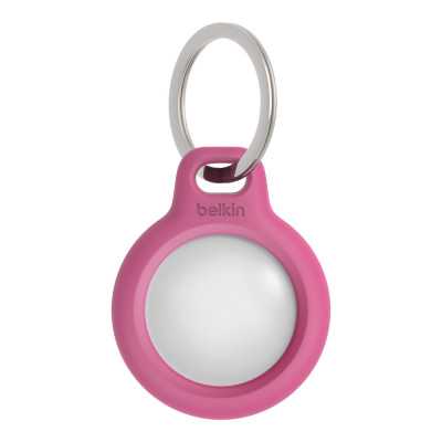 Belkin Secure Holder with Key Ring for AirTag Pink