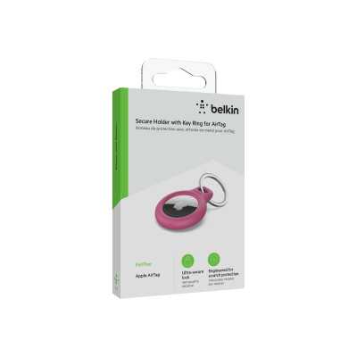 Belkin Secure Holder with Key Ring for AirTag Pink