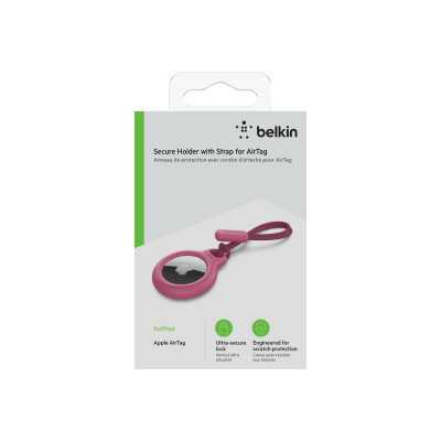 Belkin Secure Holder with Strap for AirTag Pink