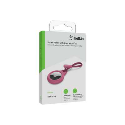 Belkin Secure Holder with Strap for AirTag Pink